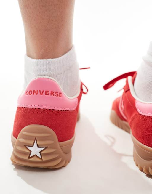 Converse Run Star Trainer Shoes Red 5