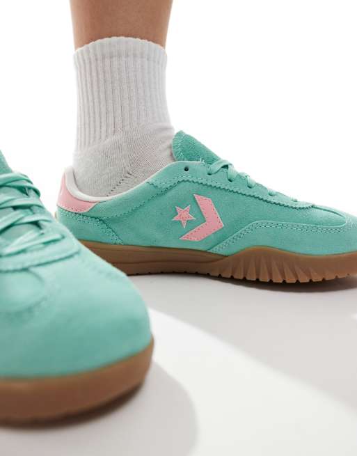 Converse Run Star sneakers in turquoise and pink, 3 of 4