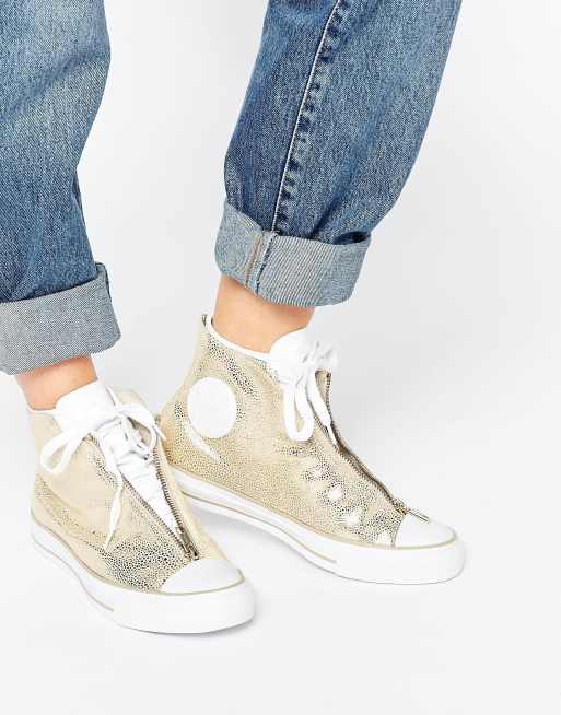 Converse hotsell gold metallic