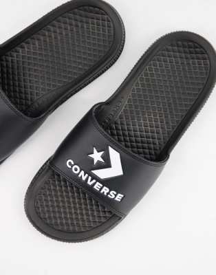 converse slides black