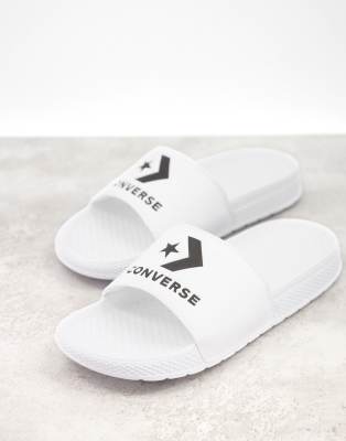 white converse slides