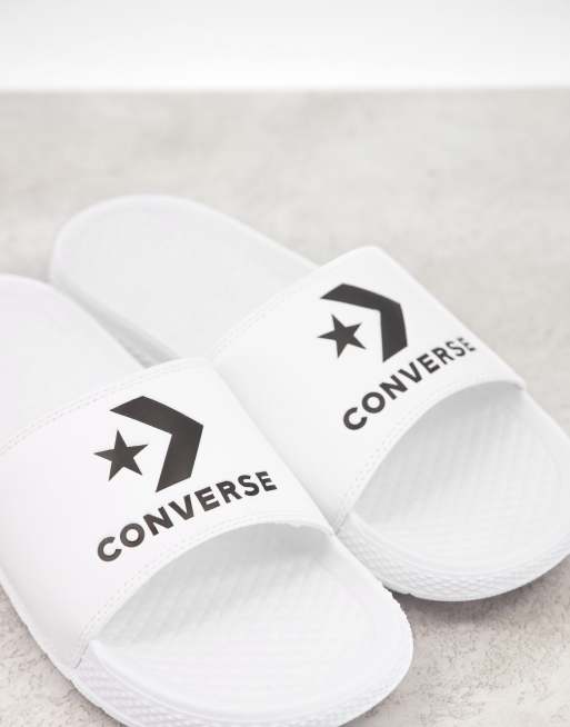 Converse slides in white, 2 of 4