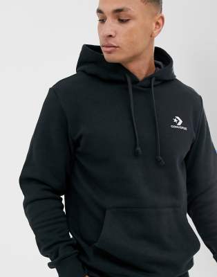 Converse small logo hoodie in black | ASOS