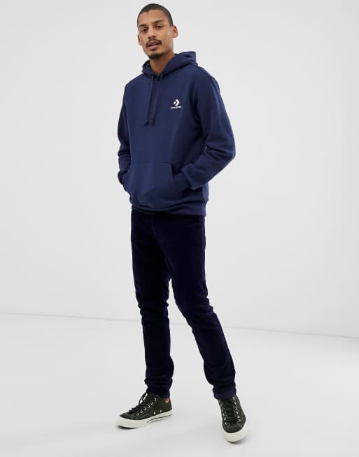 Converse navy hoodie deals mens