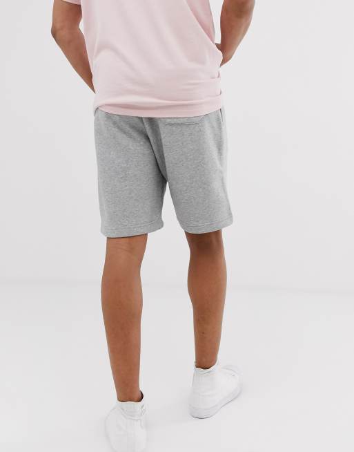 Converse Small Logo Jersey Shorts in Gray