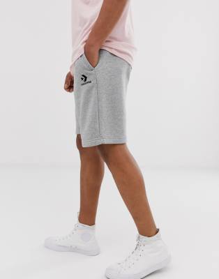 grey converse shorts
