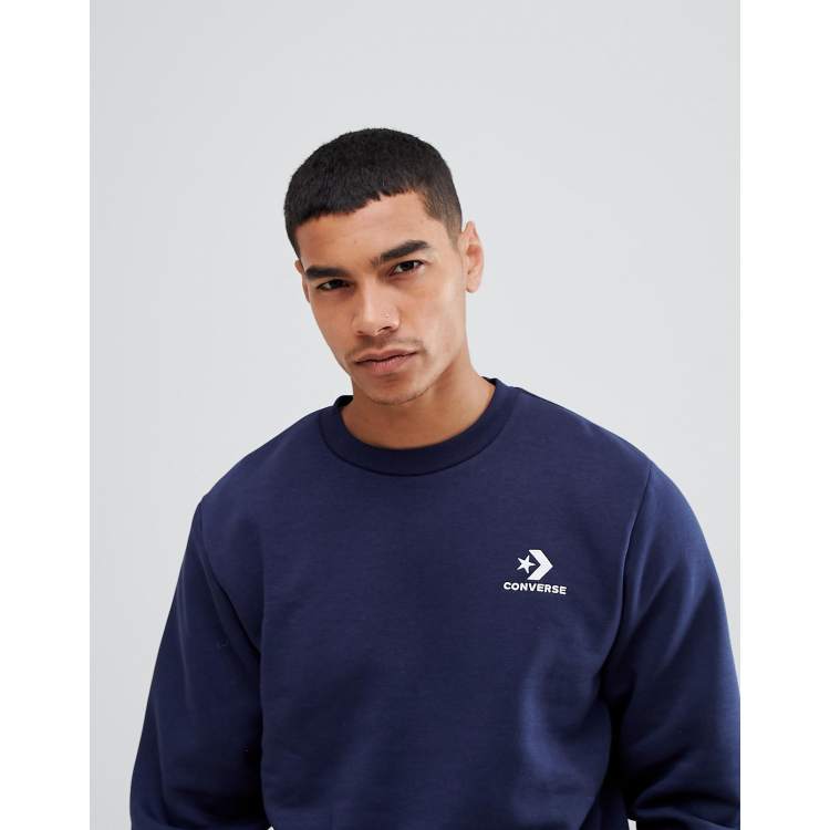 Converse deals navy sweatshirt