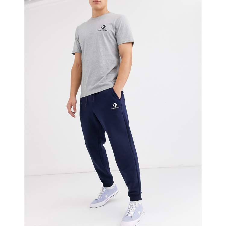 Converse Small Logo Sweatpants In Navy | ASOS