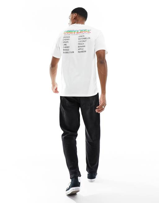 Converse rainbow t store shirt