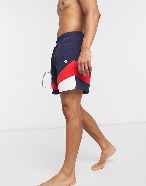 Converse Star Chevron archive shorts in navy