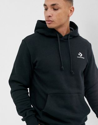 Converse Star Chevron hoodie in black 