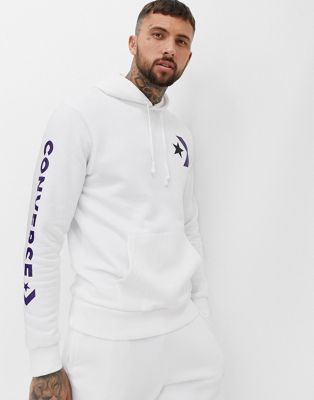 converse hoodie white