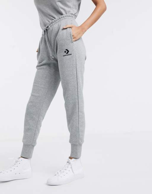 Converse left star logo joggers in grey