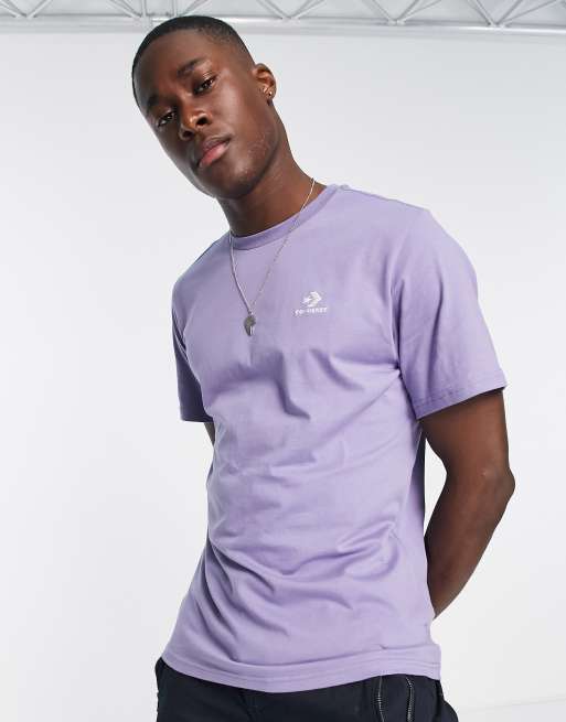 Purple converse hot sale shirt