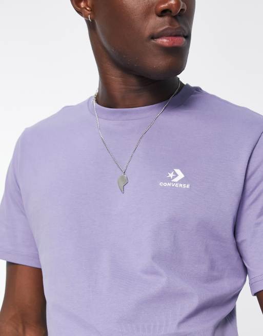 Converse ASOS chevron t-shirt | star in lilac