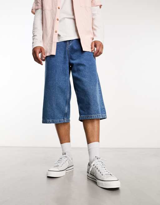 Converse Essentials Lightweight Shorts In Baby Blue 10005105 A02, $54, Asos