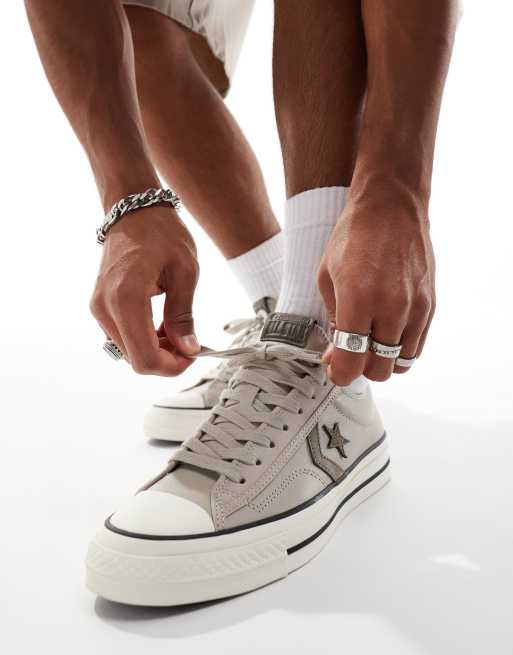 Converse Star Player 76 Luxe sneakers in beige, 3 of 5