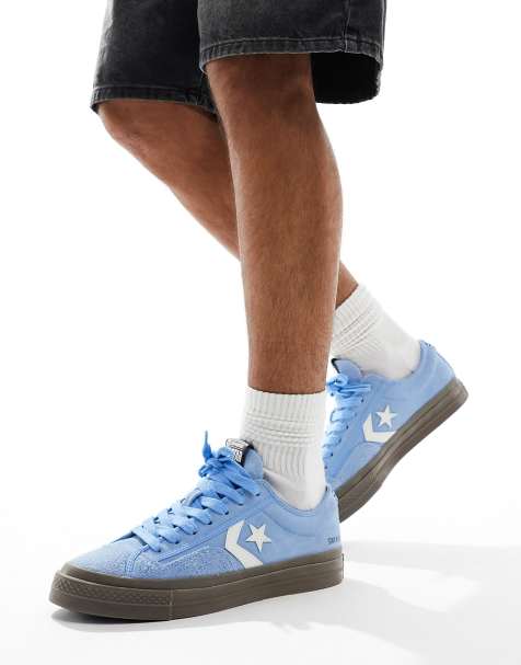 Converse – Star Player 76 Ox – Sneaker in Blau mit Wildlederkappe - view 1