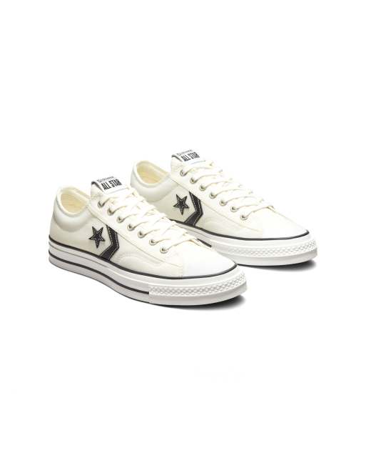 Converse Star Player 76 Ox Sneaker in Vintage WeiB Schwarz ASOS