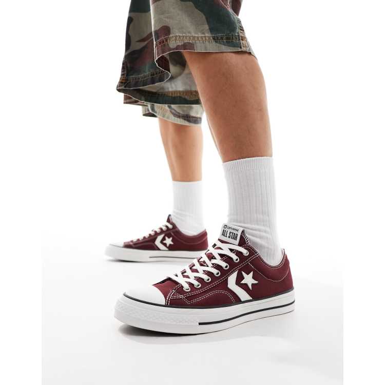 Converse star player burgundy hotsell