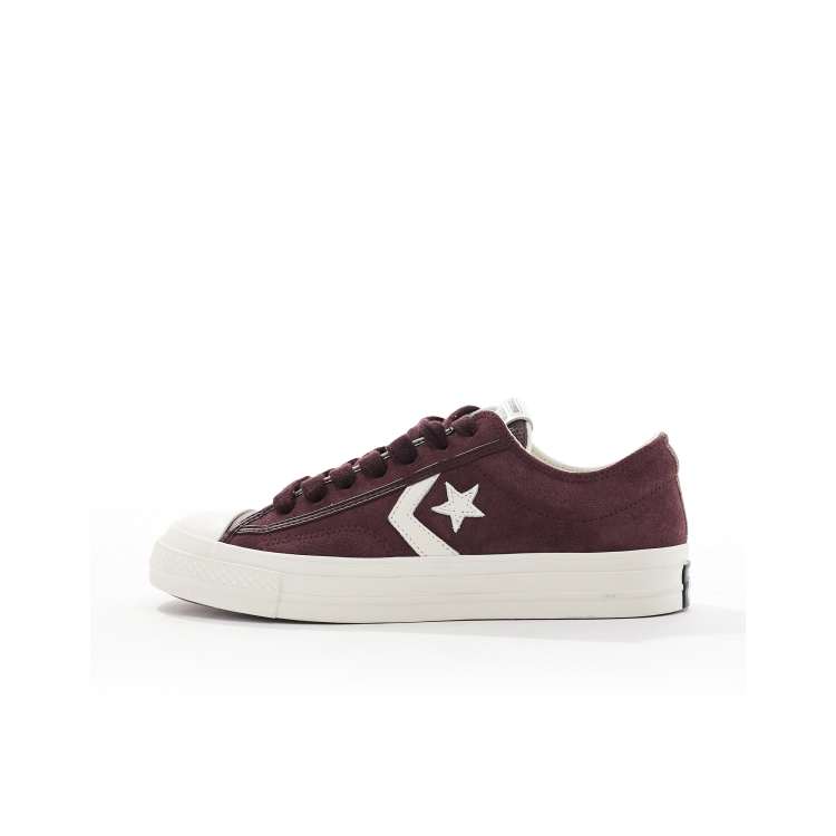 Converse Burgundy Star Player 76 Low Top Sneakers