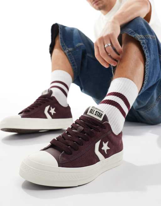 Converse star player burgundy on sale