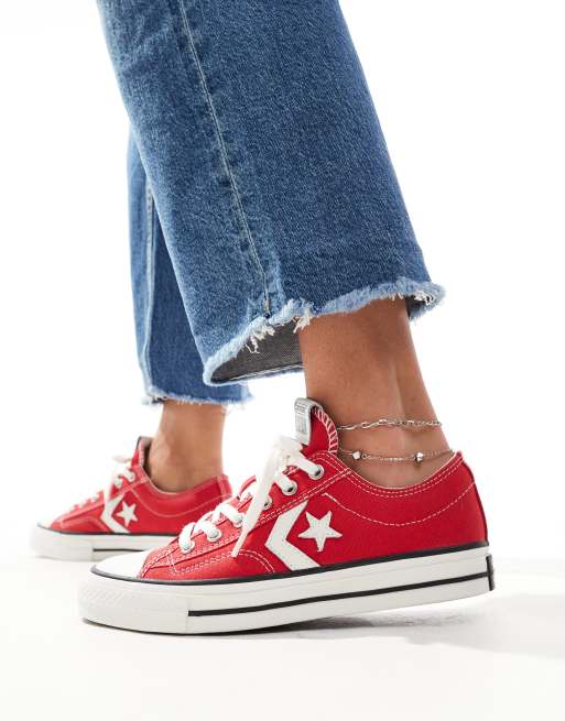 Converse Star Player 76 Ox Sneakers rosse