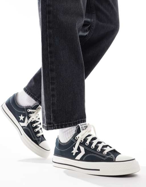 Converse Star Player 76 Ox trainer in navy blue ASOS