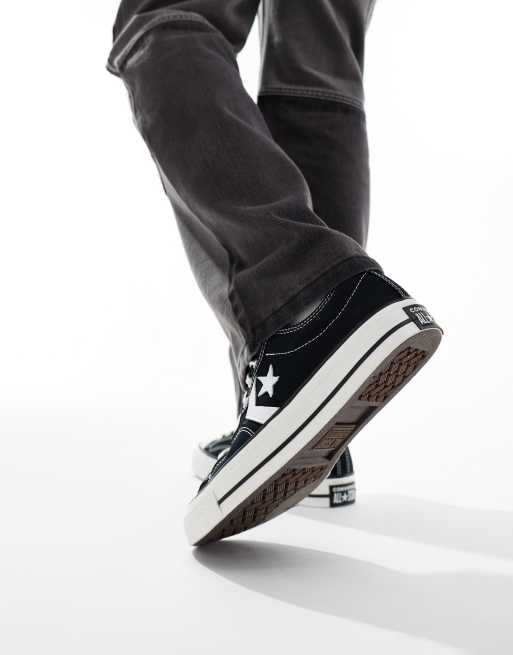 Converse Star Player 76 Ox trainers in black ASOS