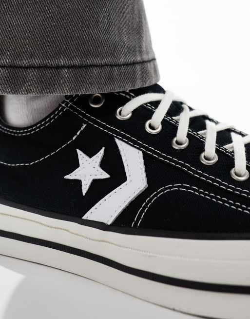 Converse Star Player 76 Ox trainers in black ASOS