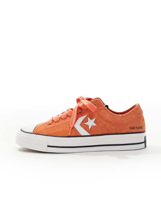 Converse Star Player 76 Ox trainers in orange ASOS