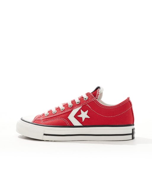 Converse Star Player 76 Ox trainers in red | ASOS