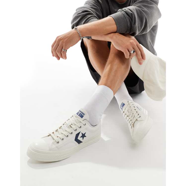 Star player converse white store