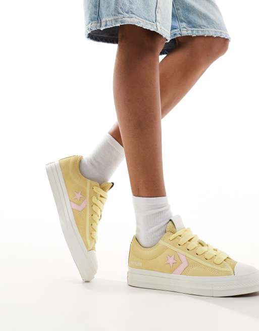 Cra wallonieShops CONVERSE Sneakers donna bianco Chuck Taylor All Star Lift Platform 37.5 Converse Star Player 76 Ox trainers in yellow