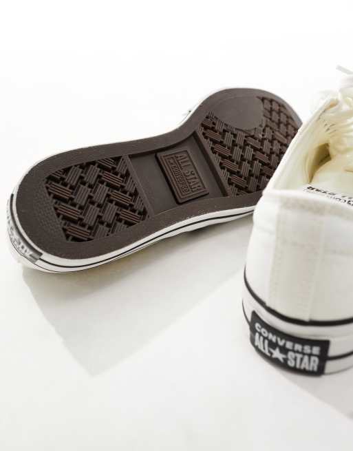 Converse - Star Player 76 Premium - Hvide sneakers med sorte detaljer i kanvas, 3 af 5