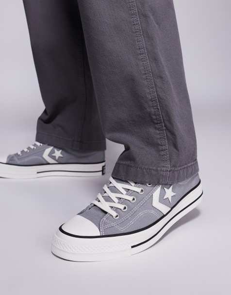Converse Star Player 76 sneakers in gray with white detail - view 1