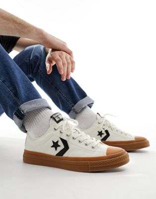 Converse Star Player 76 trainers with gum sole in cream