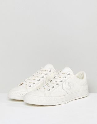 converse star player ox plimsolls in white