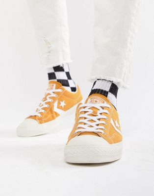 converse star player ox plimsolls in white