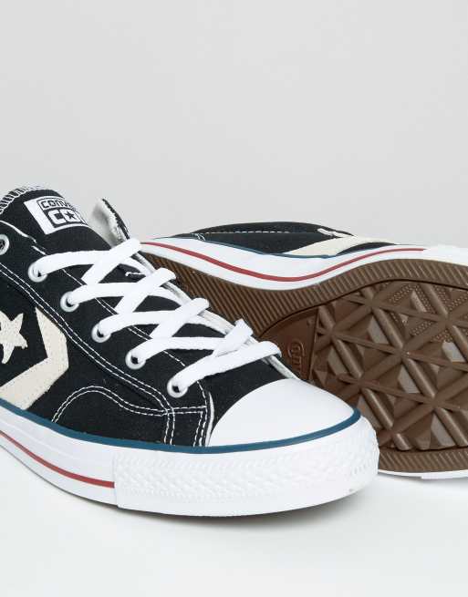 Converse star player on sale schwarz