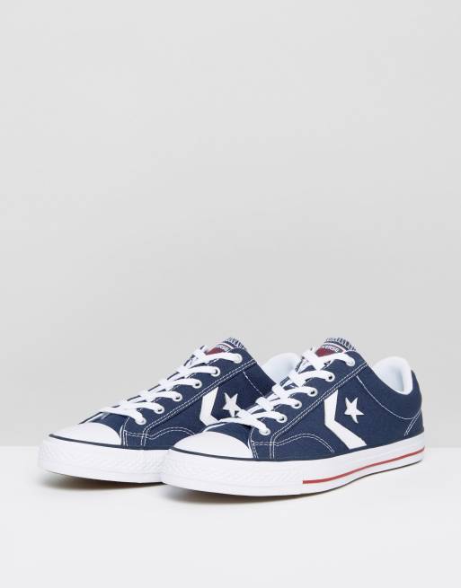 Converse star player outlet 2v ox blauw