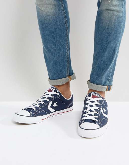 pastel avaro pulgar Converse Star player sneakers in blue 144150c | ASOS