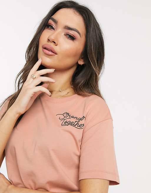 شنط كاث كيدستون Converse stronger together embroidered t-shirt in rose gold شنط كاث كيدستون شنط كاث كيدستون Converse stronger together embroidered t-shirt in rose gold شنط كاث كيدستون