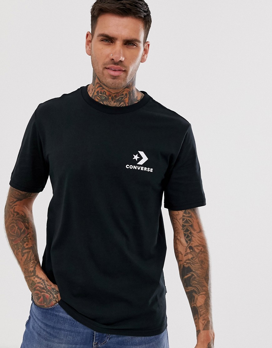 Converse – Svart t-shirt med liten logga