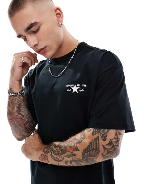 Converse – Svart t-shirt med logga - view 1