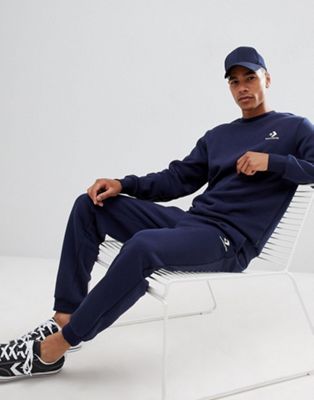 Star Sweatpants With Embroidered Logo In Navy | ModeSens