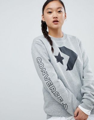 Converse Sweatshirt In Grey | ASOS
