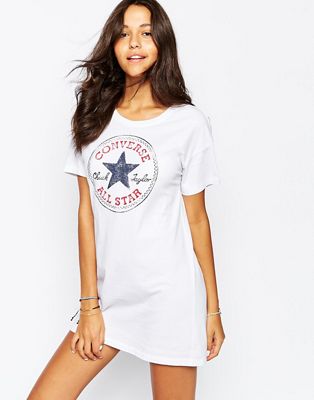 Converse T-Shirt Dress With Large Front 