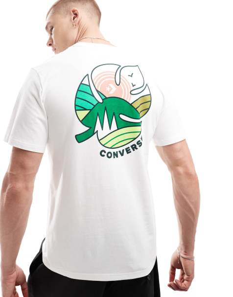 Converse - T-shirt imprimé au dos - Blanc - view 1