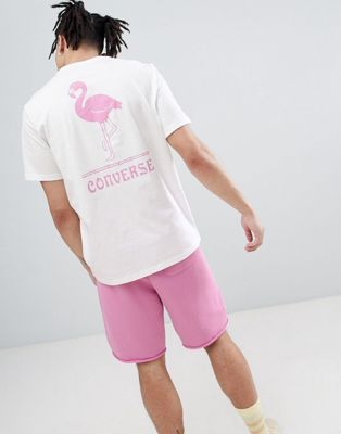 Converse T-Shirt With Flamingo Back 